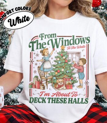 From The Windows To The Walls Retro Christmas Shirt – Fun Holiday Tee