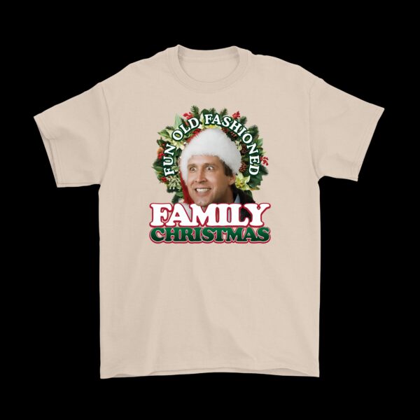 Fun Old Fashioned Family Christmas Tee – Cotton Holiday Shirt