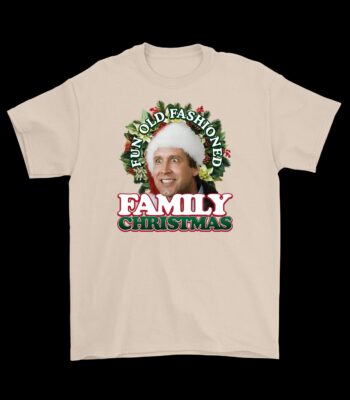 Fun Old Fashioned Family Christmas Tee – Cotton Holiday Shirt