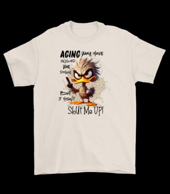 Funny Angry Duck T-Shirt – Sarcastic Cotton Graphic Tee