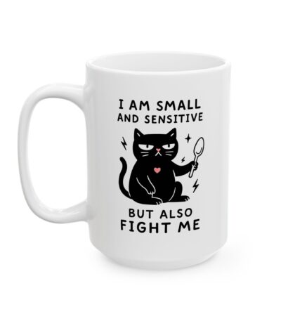 Funny Black Cat Coffee Mug – Cute Sarcastic Gift for Cat Lovers