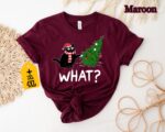 Funny Cat Christmas Shirt – Christmas Tree Knocked Over Tee