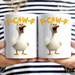 Funny Chicken F-Caw-F Mug – Hilarious Rooster Gift for Coffee Lovers