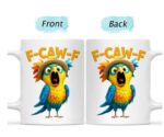 Funny Chicken F-Caw-F Mug – Hilarious Rooster Gift for Coffee Lovers