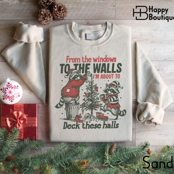 Funny Christmas Raccoon Shirt – Cute Holiday Humor Tee