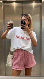 Funny Christmas Tee – Cute Ho Ho Ho Graphic Holiday Shirt