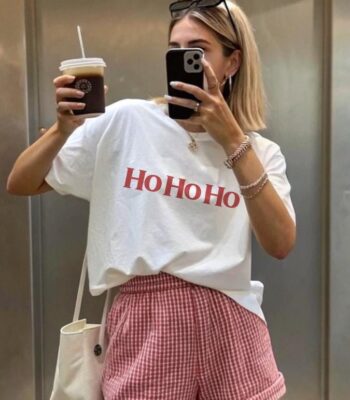 Funny Christmas Tee – Cute Ho Ho Ho Graphic Holiday Shirt