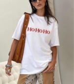 Funny Christmas Tee – Cute Ho Ho Ho Graphic Holiday Shirt