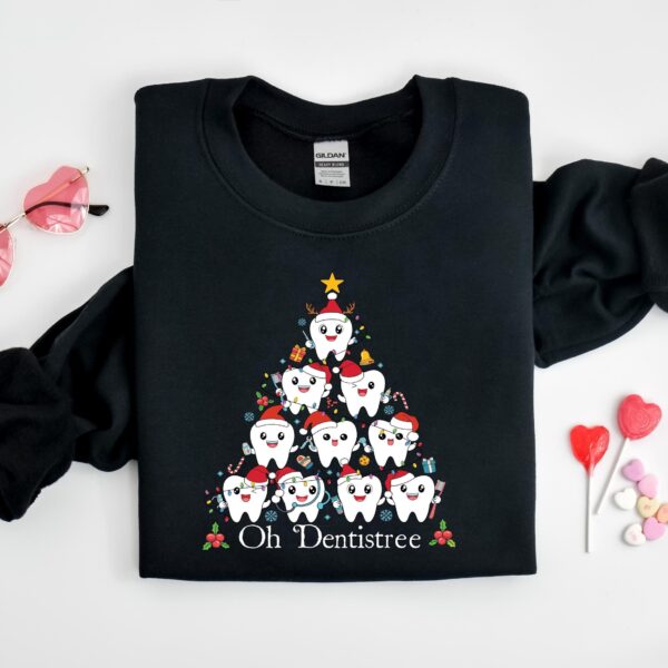 Funny Christmas Teeth Sweatshirt – Cute Holiday Dentist Gift