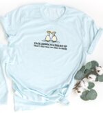 Funny Duck Shirt – Face Down Feathers Up Graphic Tee for Bird Lovers