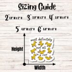 Funny Ducks Not In A Row Sticker – Quirky Water Bottle Decal