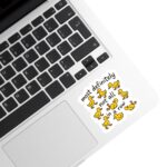 Funny Ducks Not In A Row Sticker – Quirky Water Bottle Decal