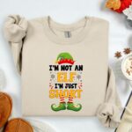 Funny Elf Christmas Sweatshirt – I'm Just Short Holiday Gift