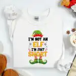 Funny Elf Christmas Sweatshirt – I'm Just Short Holiday Gift