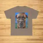 Funny Human Dog Face Shirt – Comfy Unisex Cotton Tee