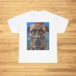 Funny Human Dog Face Shirt – Comfy Unisex Cotton Tee