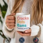 Funny Mahjong Coffee Mug – Unique Dots & Bams Design for Gamers