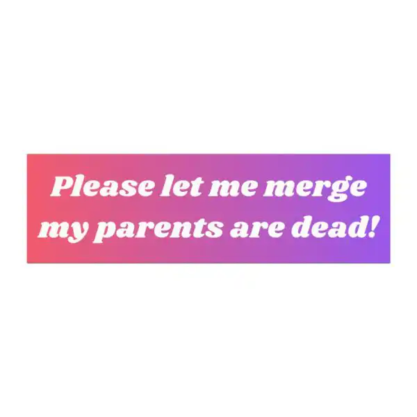 Funny "My Parents are Dead" Car Magnet – Dark Humor Vinyl Sticker
