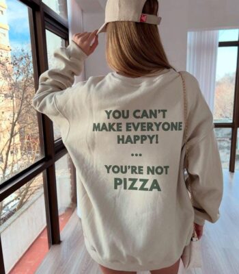 Funny Pizza Sweatshirt – Cozy Unisex Crewneck for Foodies