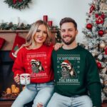 Funny Raccoon Christmas Sweatshirt – Cozy Snack Lover Crewneck