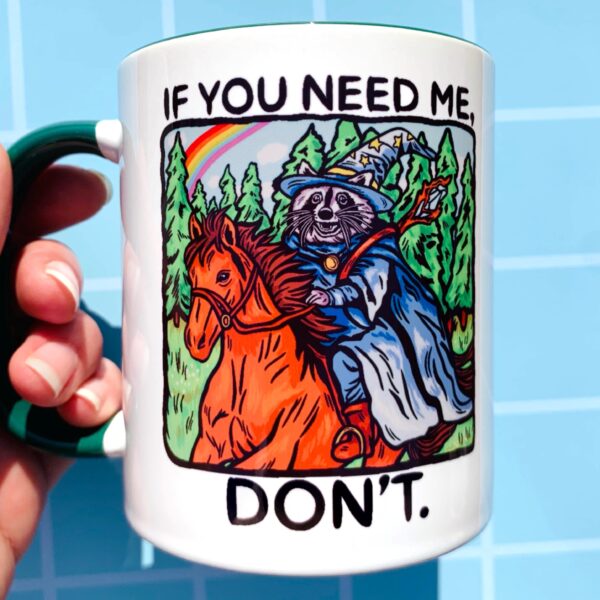 Funny Raccoon Wizard Mug – Hilarious Trash Panda Coffee Cup