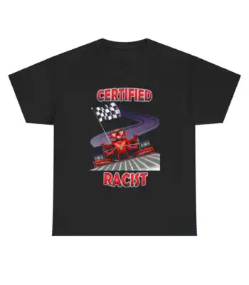 Funny racing car graphic tee – Humorous certified racer shirt
