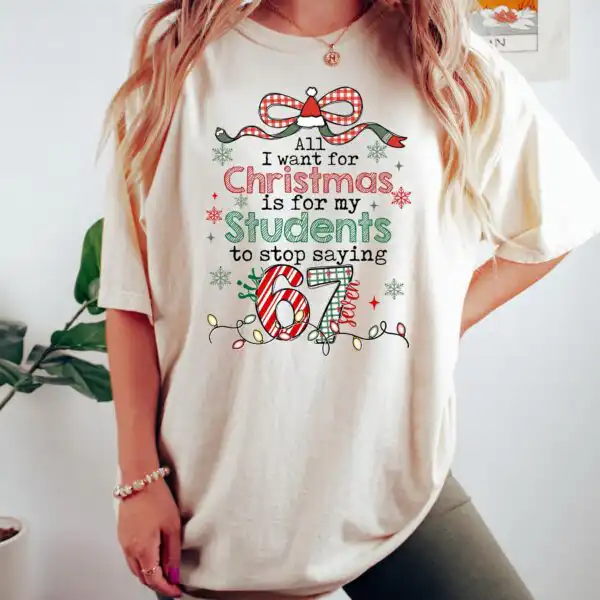 Funny Teacher Christmas Sweatshirt – Cozy Holiday Gift for Students