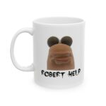 Funny Worm Meme Mug – Unique Internet Aesthetic Gift for Laughs