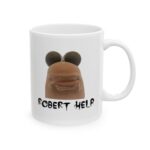 Funny Worm Meme Mug – Unique Internet Aesthetic Gift for Laughs
