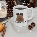 Funny Worm Meme Mug – Unique Internet Aesthetic Gift for Laughs
