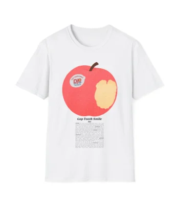 Gap Tooth Smile Shirt – Retro Peach Graphic Tee for Fans