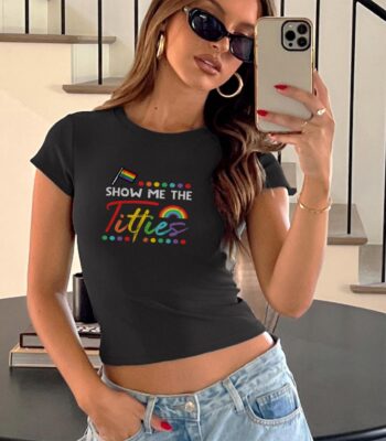 Gay Pride Month Baby Tee - Funny LGBTQ Ally Graphic Shirt