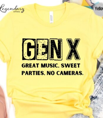 Gen X Nostalgic 80's Music Party Tee – Funny Unisex T-Shirt