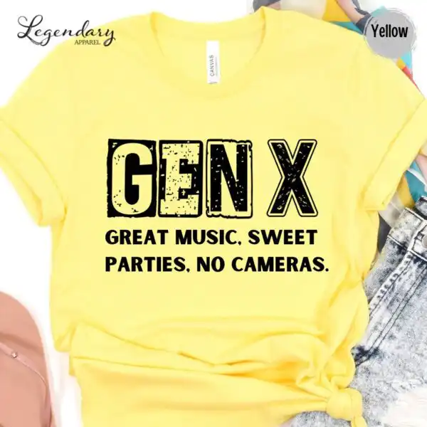 Gen X Nostalgic 80's Music Party Tee – Funny Unisex T-Shirt
