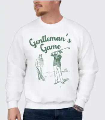 Gentleman's Game Golf Sweatshirt – Vintage Golfer Graphic Top