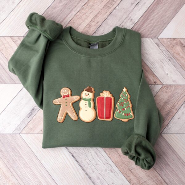 Gingerbread Cookies Sweatshirt - Cozy Christmas Family Hoodie