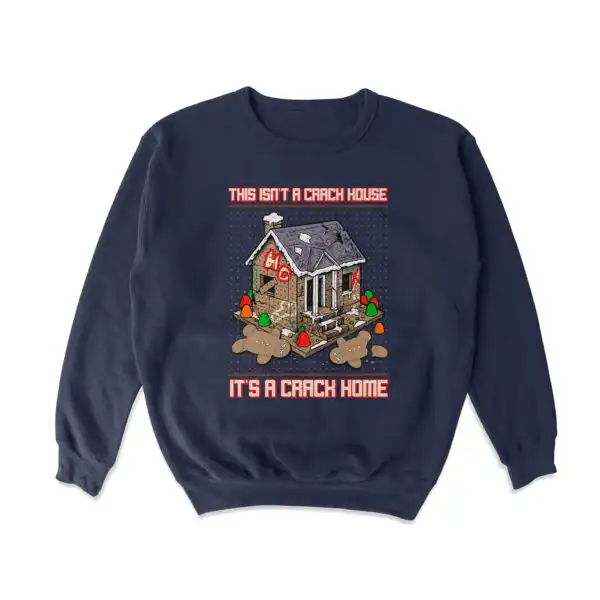 Gingerbread Crack House Sweatshirt – Soft Cozy Crewneck Top