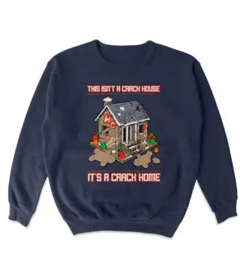 Gingerbread Crack House Sweatshirt – Soft Cozy Crewneck Top
