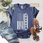 Grandpa T-Shirt Gift – Soft American Flag Design for Him