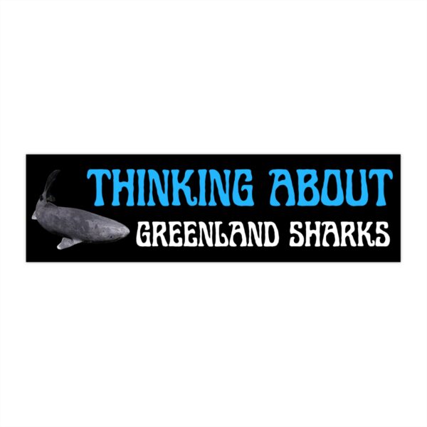 Greenland Shark Bumper Sticker – Funny Vinyl Car Decal for All Weather