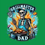 Grillmaster Dad Skeleton Chef T-Shirt – Fun Fire Cooking Tee