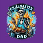 Grillmaster Dad Skeleton Chef T-Shirt – Fun Fire Cooking Tee