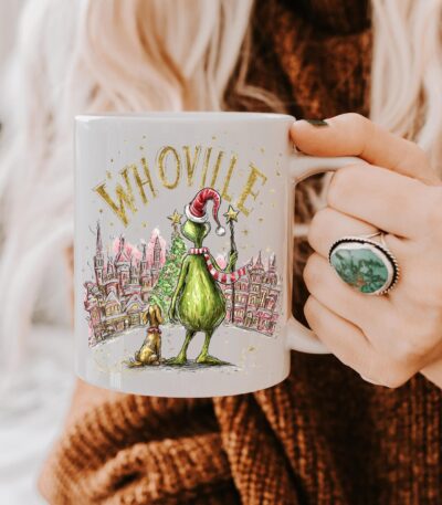 Grinch Christmas Mug – Whoville Holiday Coffee Cup Gift