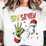 Grinch-Inspired Six Seven Christmas Tee – Funny Holiday Graphic