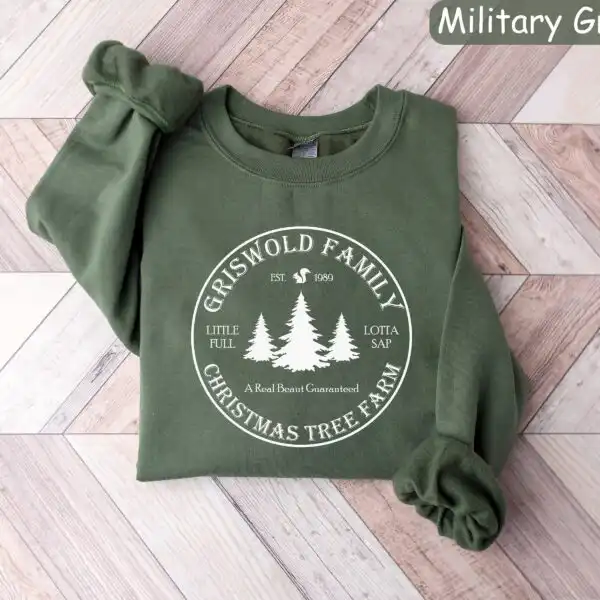 Griswold Christmas Tree Farm Sweatshirt – Funny Holiday Crewneck