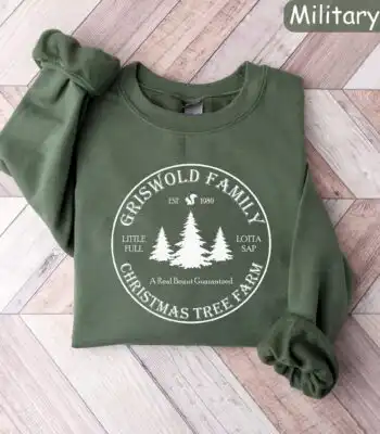 Griswold Christmas Tree Farm Sweatshirt – Funny Holiday Crewneck
