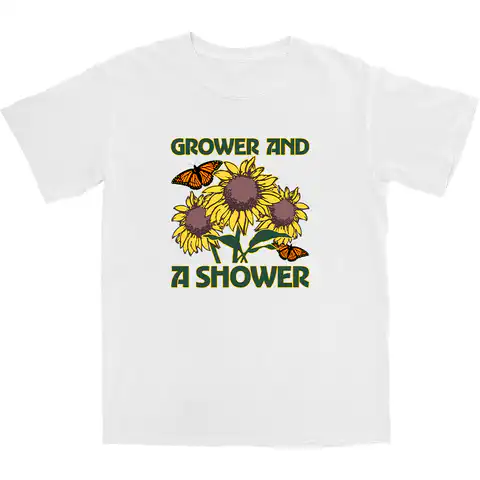 Grower and a Shower T Shirt – Soft Cotton Casual Tee for All