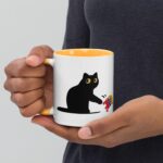 Grumpy Black Cat Anti-Trump Mug – Colorful Sarcastic Coffee Cup