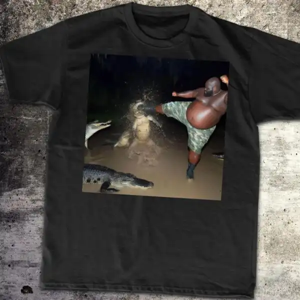 Gumbo Slice Pizza Alligator Shirt – Funny Crocodile Tee