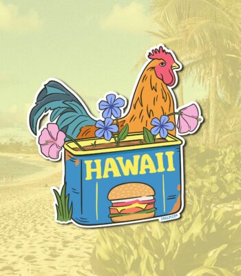 Hawaii Sticker: Waterproof Vinyl Decal for Hydroflasks